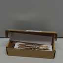 Set of 2, 5 Inches Center to Center SleekTouch Antique Brass Cabinet Pulls with Backplate - Vintage Handles for Kitchen Bathroom Drawers Zinc Alloy Made Hardware