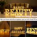 DyingSwan Small Led Marquee Letters, Light Up Letters, 8.58 Inch Led Letter Lights, Battery Powered Lighted Sign for Table, Party, Birthday, Christmas Decor (Letter B)