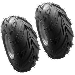 2 Pack of 145/70-6 6inch Tubeless Tires Wheels with Rim Suitable for ATV, Go-Kart, Mini Bike, ATV, Lawn Tires