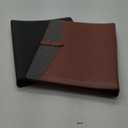 Eersida 2 Pcs Padfolio Portfolio Folder 3 Ring Binder Business Portfolio Folder Leather Padfolio with Refillable Lined Notepad Interview/Conference Document Organizer for Women/Men(Black, Brown)