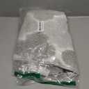 DEXDE Gray Bathroom Rugs, Non-Slip Small Checkered Bath Rugs Fuzzy Extra Absorbent Plush Shaggy Bath Mats, Machine Wash Dry Soft Carpet for Bathroom Floor Tub and Shower, 17x24 Inches (Grey)