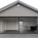 Garage Door Screen - 2 Car 18x7Ft Magnetic Closure Heavy Duty Weighted Bottom Screen Self Sealing Fiberglass Mesh Retractable Net - Easy Assembly & Pass-Through(Black)