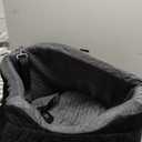 NEEZUKAR Dog Car Seat for Small Dogs,Detachable Washable Dog Booster Seat Under 30lbs, Pet Car Seat Travel Bed with Storage Pockets and Dog Safety Belt (Black/Grey)