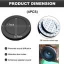 KVAEY 2 PCS 6.5" Car Foam Speaker Enhancer, Automotive Self Adhesive Car Door Foam Speaker Fast Rings, Universal High Rebound Bass Speaker Rings Blocker Pad, Car Accessories (4 PCS)