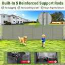 48" Tall x 180" Extra Long Outdoor Retractable Fence, All-Weather Resistant