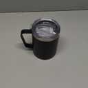 WETOWETO Coffee Mug with Handle, 14oz Insulated Stainless Steel Reusable Coffee Cup, Double Wall Coffee Travel Mug, Powder Coated, Black