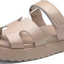 Women's Thick Platform Slide Sandals anti-slip Sole Open Toe Strap Summer Flats Shoes Size 40