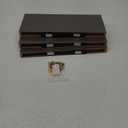 BAYKA Grey Floating Shelves for Wall, Wall Mounted Rustic Wood Shelves for Bathroom, Bedroom, Living Room, Kitchen,Small Hanging Shelf for Books/Storage/Room Decor (Set of 3, 15.7in) (E. Grey - Industrial Edge Style)