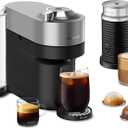 Nespresso Vertuo Pop+ Deluxe Coffee and Espresso Maker by Breville with Milk Frother, 1500 watts, Titan