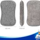 MR.SIGA Dual-Sided Scrub Sponges, Long lasting, Reusable Dishwashing Sponges for Kitchen, 6 Pack