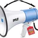 PylePyle Portable Megaphone Bullhorn Speaker - 50W, 1200 Yard Range, Built-in Siren, Adjustable Volume Control and Microphone, Perfect for Outdoor Sports, Cheerleading, Safety Drills, and More, 9.2 X 13.4 X 8.1