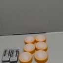 CANDLE IDEA 6 PCS Halloween Pumpkin LED Lights with Remote Timer Bright Flickering Battery Operated Jack-O-Lantern Electric Flameless Candles for Halloween Decorations Gift Supplies Orange Color