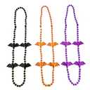 12 Pcs Halloween Party Bat Bead Necklace Pirates Day Necklace Gift Ornament…
