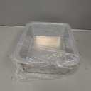 BSTKEY Pizza Dough Proofing Box, Stackable Stainless Steel Food Storage Box Container with Lid, Fits 4-6 Dough Balls, 14.1 x 10.6 Inch Large Capacity Household Pizza Dough Container