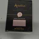 Artellius Wax Seal Sticks - 30-Pack 4-Inch x 0.3-Inch Black - Use with Glue Guns & Candles - Bulk Craft Sticks for Wax Seal Stamps & Envelopes