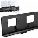 Adjustable Pin Music Stand, Electronic Keyboard Sheet Music Stand | built-in page clips, plug and play, fits digital pianos, lightweight