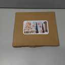 9 Pcs Paper Christmas Tree with Hanging Honeycomb Ornaments, Including 2 Pcs Mini Honeycomb Reindeers, Christmas Honeycomb Decorations for Xmas Home Decor Indoor and Table Centerpiece (Brown&green&pink)