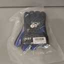 BEAST RAGE Soccer Goalkeeper Gloves for Kids Boys Youth,Soccer Goalie Gloves 4MM Anti-Slip Latex Palm Double Wrist Support,All Weather Football Gloves (Size 4 Suitable for 6-9 Years Old, Blue)