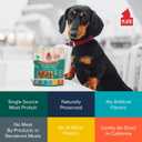 2 x Plato Pet Treats Air Dried Small Bites Dog Treats, Natural Bite Sized Real Meat & Duck, Grain Free & High Protein, Made in the USA, 6oz (6 Ounce (Pack of 1))