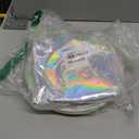 Iridescent Party Supplies for 20 Guests, Disposable Iridescent Tableware Set Includes Holographic Paper Plates, Napkins, Forks, Tablecloth for Birthday Mermaid Themed Party Decorations Wedding