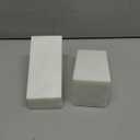 Luxury Marble Bookends for Shelves, 11LB Heavy Duty Marble Book Ends for Heavy Books, Stone Bookends Decorative, Polished, Carrara White Triangular, Set of 2 (3.936 Inch)