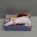 Reitoye Strappy Heels for Women Platform High Chunky Heels Square Open Toe Heeled Sandals Ankle Strap Block Heels (8, Burgundy)