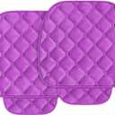 Seat Cover, 2 Pack Front Seat Protector, Universal Cushion for Most Vehicles, SUVs, Soft Comfort, Car Interior Accessories for Men Women (Purple)