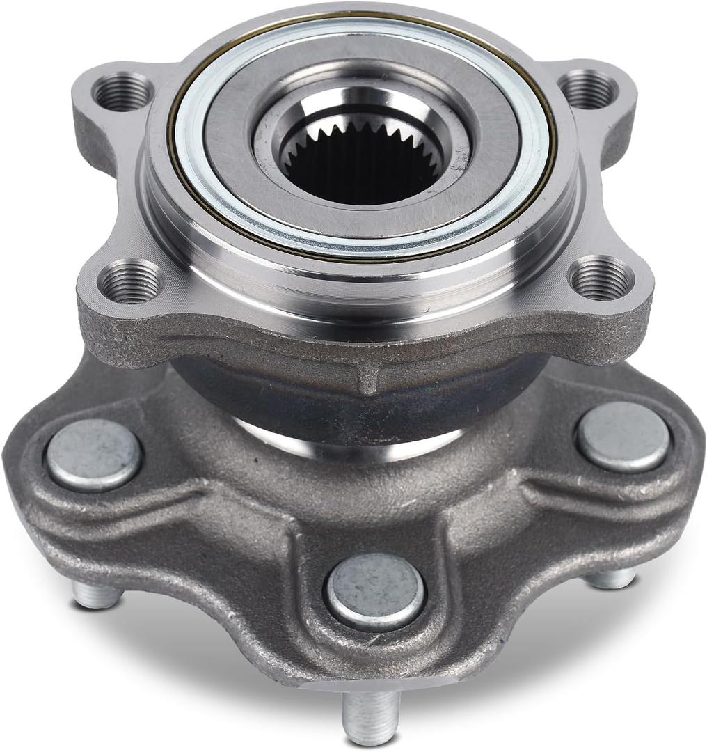 Autoround 512346 Rear Wheel Hub and Bearing Assembly Compatible with 2003-2007 Infiniti G35, 2003-2009 Nissan 350Z, Non- ABS
