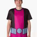 Cosplaya Purple Black Costume T-Shirt for Mens Adult Teen Men Outfit Shirt Cosplay Boy Halloween Costumes XL