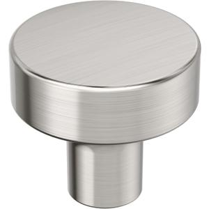 Amerock Merced 1-1/4 inch (32mm) Diameter Satin Nickel Cabinet Knob, BP37420G10