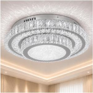 Crystal Chandelier: Flush Mount Chandelier for Living Room 11 inches, 20 Inchse
