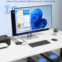 KVM Switch 1 Monitors 2 Computers Viagkiki USB Switch for 2 Computers Share Keyboard Mouse Printer and one HD Monitor Support UHD 8K@60Hz with 2 USB Cable and 2 HDMI Cable (Black)