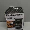 Elite Gourmet EHC4128 Automatic 4-Cup Brew & Drip Coffee Maker with Pause N Serve, Glass Carafe, Reusable Filter, On/Off Switch, Keep Warm, Water Level Indicator, Black