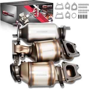 3pcs Catalytic Converter Compatible with Honda Accord 2003-2007 3.0L, 2005-2010 Odyssey EX/LX, 2005-2008 Pilot, 2006-2008 Ridgeline 3.5L Replaces 16450, 16451, 16351 (EPA Compliant)