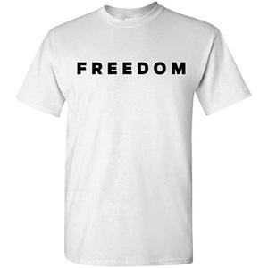 American Patriotic Freedom Unisex T-Shirt Inspired by Charlie Graphic Logo Tee 1st Amendment Free Speech Casual Patriot L