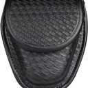 Covered Handcuff Case, Molded Hiddend Snap Double Cuff Case