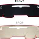 SENSHINE Dashboard Cover for 2025 2026 Toyota Camry Accessories Dash Cover Mat No Glare Sunshade UV Rays Carpet Protector Pad Without HUD, Red Trim