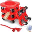 Furniture Dolly,Furniture Mover Sliders with Brake Wheels 360° Rotation,Anti-Slip Furniture Lift Mover Tool Set for Moving Refrigerator, Sofa, Cabinet,Heavy Objects Up to 1100lb