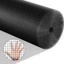 Black Hardware Cloth 48''x50' 1/2 Inch 19 Gauge Vinyl Coated Welded Wire Mesh Roll PVC Hardware Cloth Chicken Wire Fencing for Garden Fence and Home Improvement Project