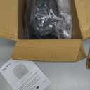 Amazon Basics Ceramic Space Heater, Portable Indoor Heating Solution, With Overheat and Tip-Over Protection, Thermostat, Non-Oscillating, 1500W, 7.52"D x 6.34"W x 9.45"H, Black