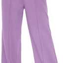 AUTOMET Womens Wide Leg Sweatpants Baggy Lounge Travel Pants Fall Fashion Outfits 2025 Winter Clothes Joggers (X-Large, Purple)
