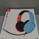 PDP Gaming LVL40 Airlite Stereo Headset for Nintendo Switch/Lite/OLED - Wired Power Noise Cancelling Microphone, Lightweight Soft Comfort On Ear Headphones (Mario Neon - Red & Blue)