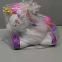 12" Jumbo Pony Unicorn Squishy Slow Rise Foam Pet Animal Toy - Scented Sensory, Stress, Fidget Toy (White/Pink/Purple)