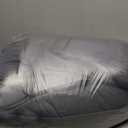 Dog Couch Bed for Large Dogs Cats Fluffy Calming Dog Bed Mat Washable Pet Couch Covers Protector for Sofa Removable Pet Sofa Beds for Bedroom with Anti-Slip Waterproof Back 45x37 Inch XL Size (Grey) (Marble Luxe Dark Grey)