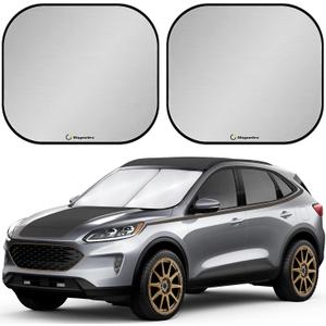 Magnelex Windshield Sun Shade - Reflective Fabric Blocks Sun and Keeps Your Vehicle Cool, Foldable Sun Shield for Car Sunshade (Large)