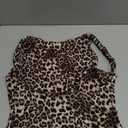 QINSEN Women's Sexy Open Back Sleeveless Crop Tank High Neck Slim Fit Cropped Tee Shirt Y2k Tops X-Large, Leopard