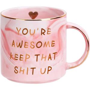 Ulrhpc Mothers Day Mom Gifts for Mom Wife from Daughter Son, Birthday Gifts for Women, 12 OZ Funny Coffee Mug, Valentines Day Gifts for Her Girlfriend Sister Friends