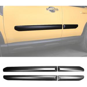 Upgrade Door Side Sill Molding Trims Fits for Ford Bronco Sport 2021 2022 2023 2024 2025 2026, 4 PCS ABS Plastic Side Door Body Molding Strips (Matte Black)