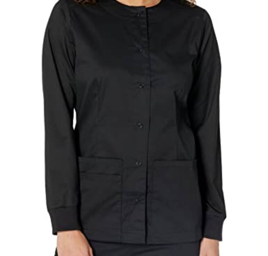 Amazon Essentials Women's Scrub Snap Jacket  2 Pcs XS