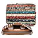 Kayond Canvas Water-Resistant 11.6 Inch Laptop Sleeve case for 11.6 inch Notebook Computer 11 Pocket Tablet (11-11.6 inch, Red Bohemia)